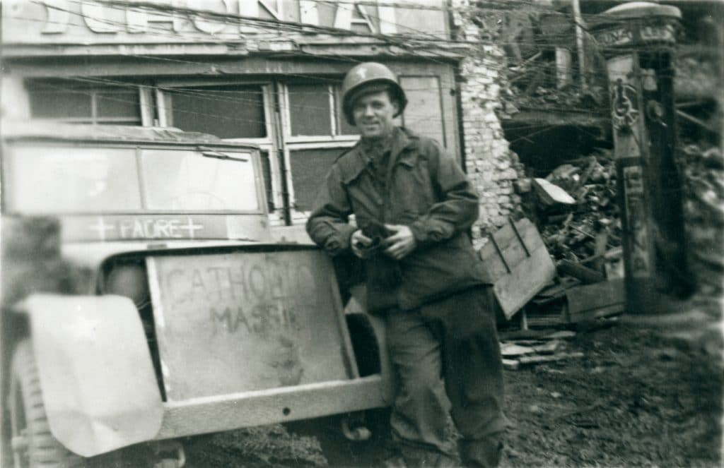 Reverend Edward P. Doyle “somewhere in Germany”, 1945